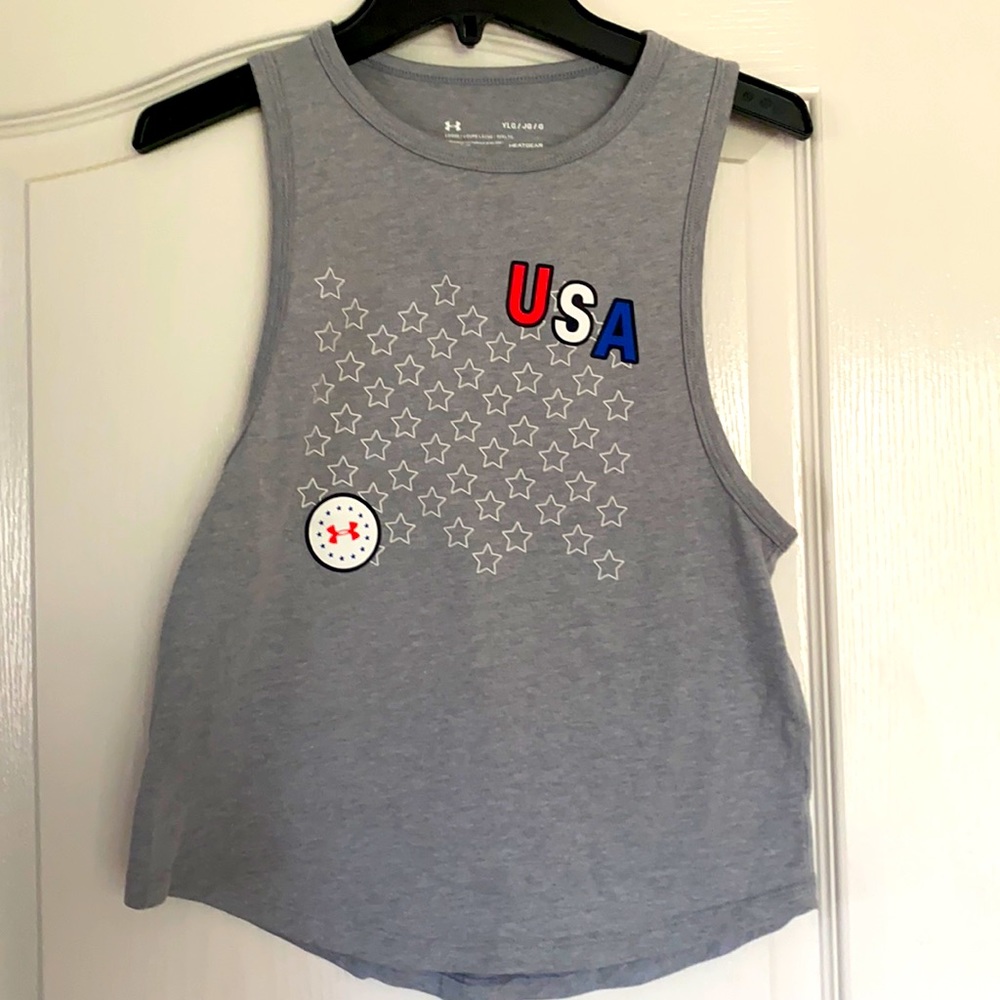 Girls Under Armour USA tank